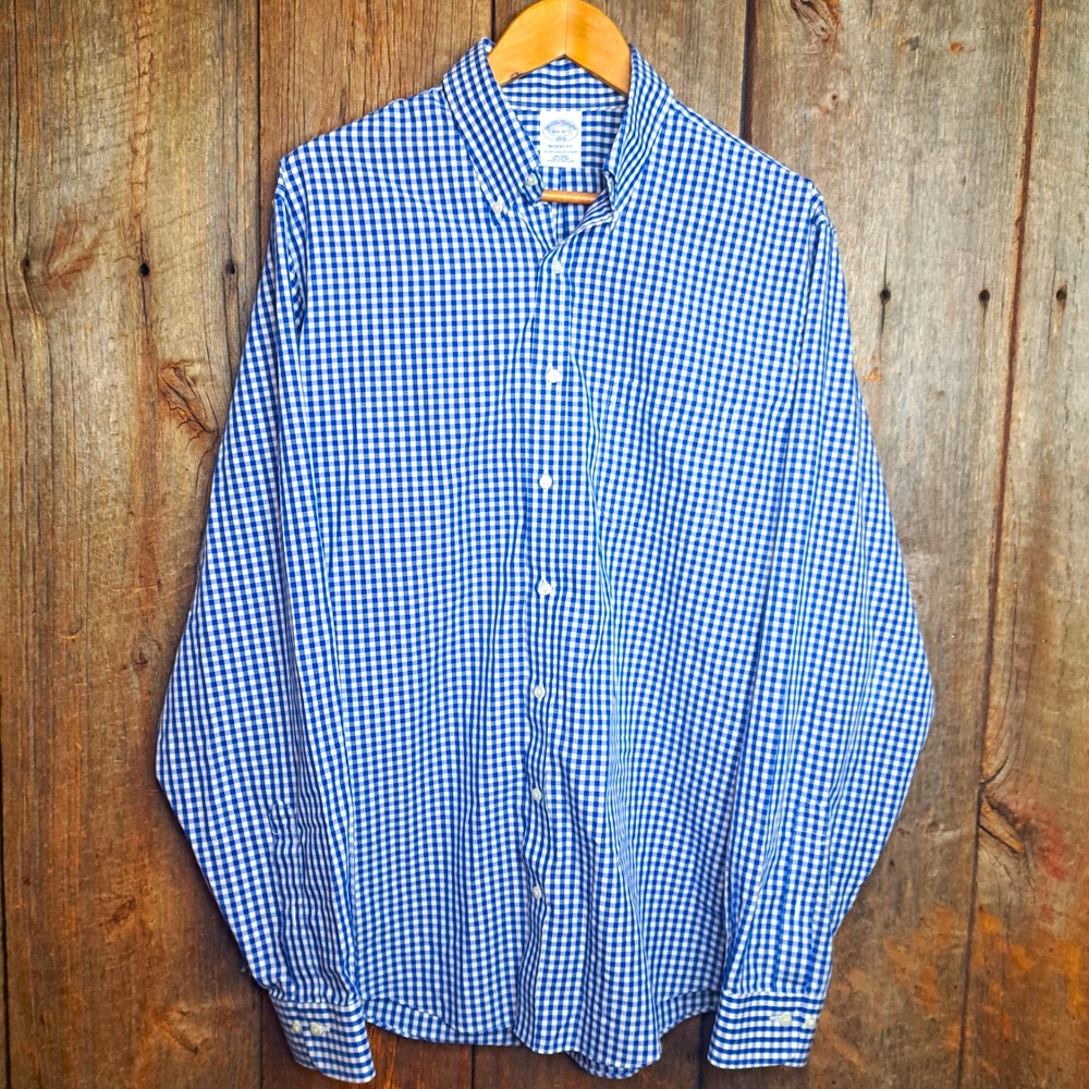 Classic Ivy East Coast Brooks Brothers 1818 Regent Dress Shirt 16 1/2 34/35